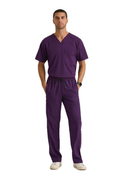Grey's Anatomy Pijama Médica Barco GRST079/ GRSP617 para Caballero - Confort Ultra, Tela Premium, Durabilidad Asegurada, Estilo Elegante, Ajuste Perfecto,Pantalón Recto.